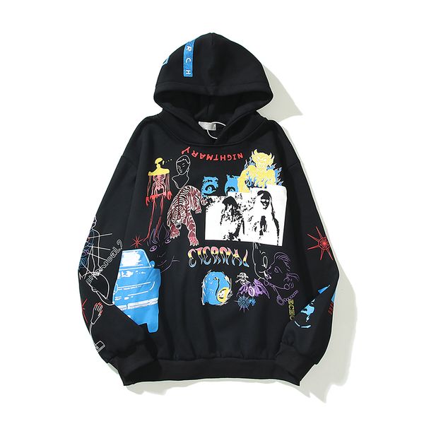 men's graffiti hoodies streetwear hip hop novelty fleece casual loose fit luxury long sleeve designer hoodie men women couple's sw, Black
men's graffiti hoodies streetwear hip hop novelty fleece casual loose fit luxury long sleeve designer hoodie men women couple's sw, Black