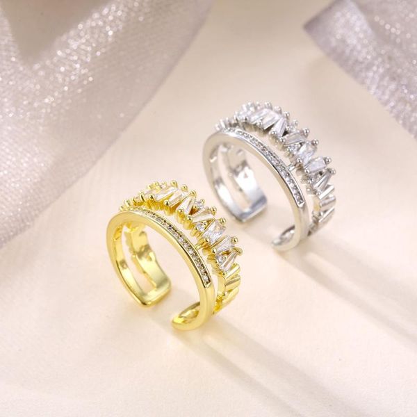 wedding rings luxury zircon gold double student opening for woman 2021 fashion gothic finger jewelry party girl's ring, Slivery;golden
wedding rings luxury zircon gold double student opening for woman 2021 fashion gothic finger jewelry party girl's ring, Slivery;golden