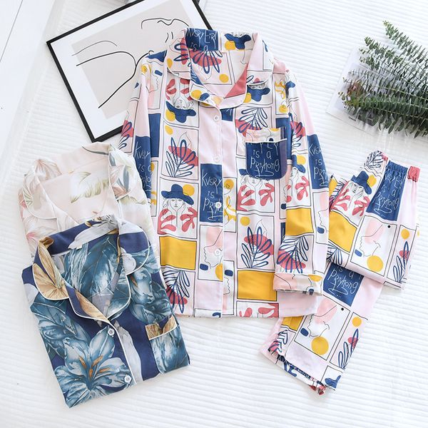 summer 2021 ladies new viscose pajamas suits, synthetic cotton trousers, thin long-sleeved loose home clothes women k52z, Black;brown
summer 2021 ladies new viscose pajamas suits, synthetic cotton trousers, thin long-sleeved loose home clothes women k52z, Black;brown