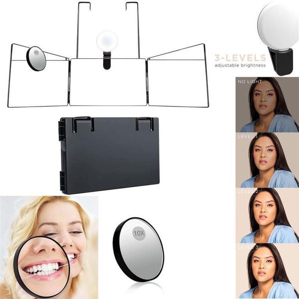mirrors 1pc upgraded 3 way mirror with fill light flexible diy haircut tool adjustable portable magnifying glass
mirrors 1pc upgraded 3 way mirror with fill light flexible diy haircut tool adjustable portable magnifying glass