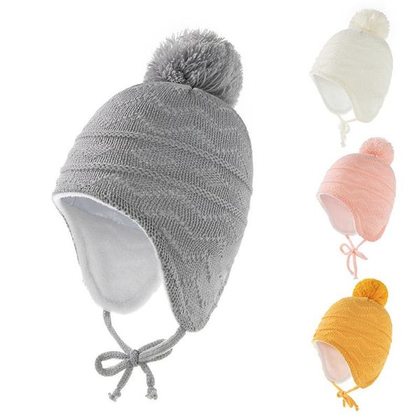 caps & hats warm ear protection baby hat winter pompom soft plush knitted for boy girl cap beanie outdoor toddler kids bonnet 3-36m, Yellow
caps & hats warm ear protection baby hat winter pompom soft plush knitted for boy girl cap beanie outdoor toddler kids bonnet 3-36m, Yellow