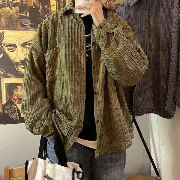 autumn and winter new casual corduroy men's jacket fashion solid color men loose all-match s coats 2020, Black;brown
autumn and winter new casual corduroy men's jacket fashion solid color men loose all-match s coats 2020, Black;brown