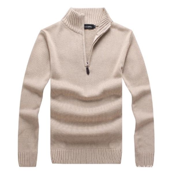 men's sweaters warm sweater half zipper cotton stand-up collar jersey jumper hombre pull homme knitted plus size -3xl, White;black
men's sweaters warm sweater half zipper cotton stand-up collar jersey jumper hombre pull homme knitted plus size -3xl, White;black