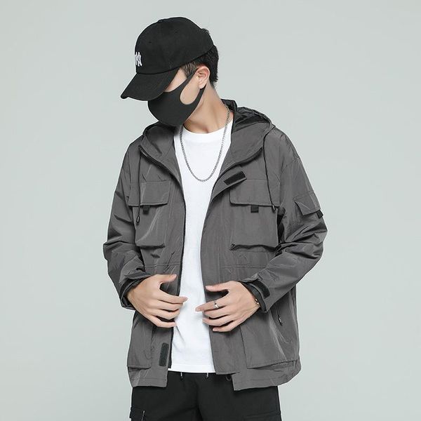 men's jackets fashion jacket men casual hooded mens spring autumn bomber coat trendy streetwear male clothing, Black;brown
men's jackets fashion jacket men casual hooded mens spring autumn bomber coat trendy streetwear male clothing, Black;brown