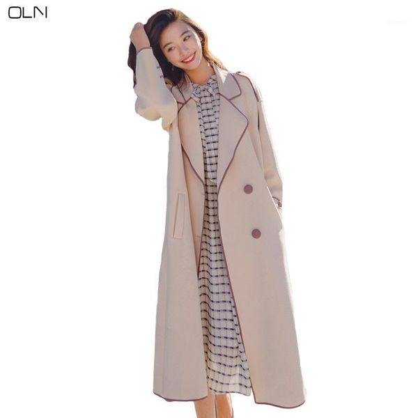 women's trench coats oln woman coat plus large size women solid color windbreaker female autumn winter, Tan;black
women's trench coats oln woman coat plus large size women solid color windbreaker female autumn winter, Tan;black