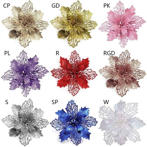 christmas decorations shiny poinsettia flower wedding home dorm decor xmas tree ornaments
christmas decorations shiny poinsettia flower wedding home dorm decor xmas tree ornaments