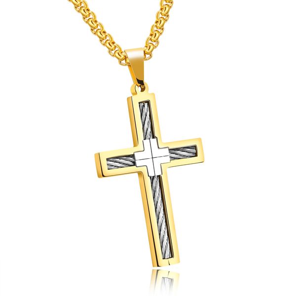 jewelry style men's steel cross pendant titanium steel necklace men's accessories student accessories, Silver
jewelry style men's steel cross pendant titanium steel necklace men's accessories student accessories, Silver