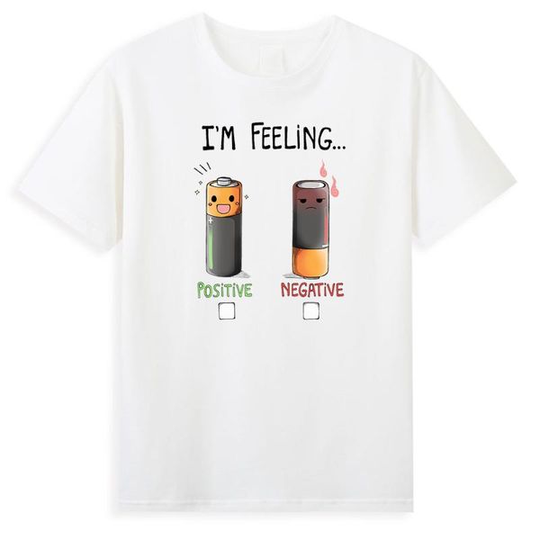 men's t-shirts positive or negative t shirts cartoon battery printing men personality casual male harajuku simple anime shirt, White;black
men's t-shirts positive or negative t shirts cartoon battery printing men personality casual male harajuku simple anime shirt, White;black