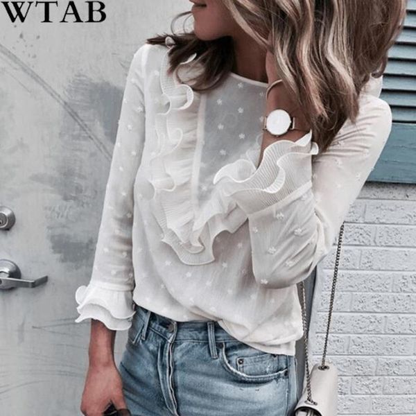 women's blouses & shirts wtab 2021 spring white blouse fashion female full sleeve casual shirt elegant ruffled collar office lady wome
women's blouses & shirts wtab 2021 spring white blouse fashion female full sleeve casual shirt elegant ruffled collar office lady wome