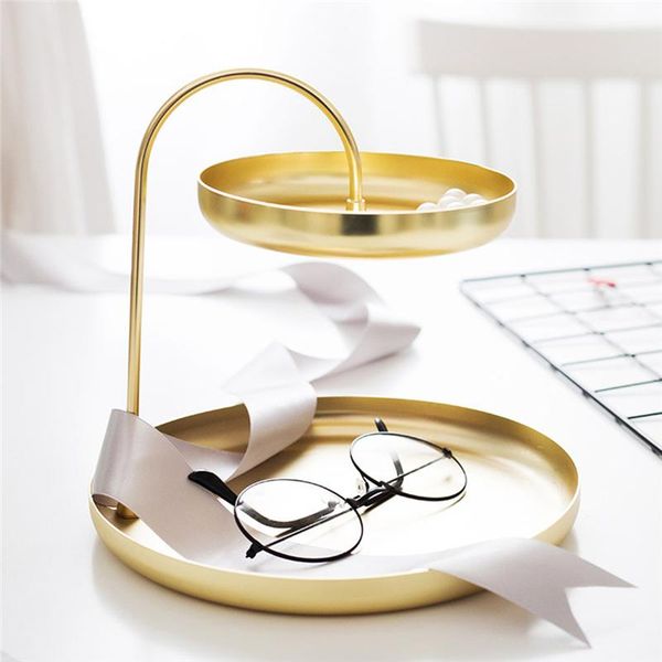 kitchen storage & organization 2-layer metal tray jewelry display plate gold necklace ring earrings mirror decoration organizer
kitchen storage & organization 2-layer metal tray jewelry display plate gold necklace ring earrings mirror decoration organizer