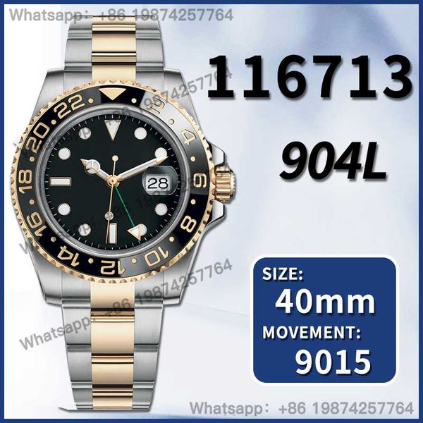 wristwatches men's automatic mechanical watch gmt-master ii 40mm 116713 ln 904l 1:1 super clone v11 arf gm, Slivery;brown
wristwatches men's automatic mechanical watch gmt-master ii 40mm 116713 ln 904l 1:1 super clone v11 arf gm, Slivery;brown