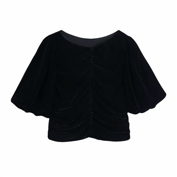 women's knits & tees elegant women v-neck lantern sleeve shirts fashion ladies draped sweet female chic solid black velvet bl, White
women's knits & tees elegant women v-neck lantern sleeve shirts fashion ladies draped sweet female chic solid black velvet bl, White