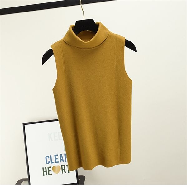 summer sleeveless women knitted sweater turtleneck pullover female t-shirt breathable tee shirt knitwear, White;black
summer sleeveless women knitted sweater turtleneck pullover female t-shirt breathable tee shirt knitwear, White;black