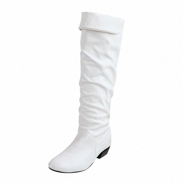 white long tube booties shoes ladies womens winter knee high boots solid pu high tube flat heels riding boots sapatos femininos u4qi#, Black
white long tube booties shoes ladies womens winter knee high boots solid pu high tube flat heels riding boots sapatos femininos u4qi#, Black