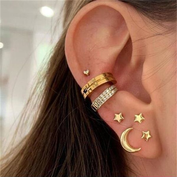 charms earrings 5749 creative simple no hole clip alloy star moon stud set 7 pieces, Golden
charms earrings 5749 creative simple no hole clip alloy star moon stud set 7 pieces, Golden