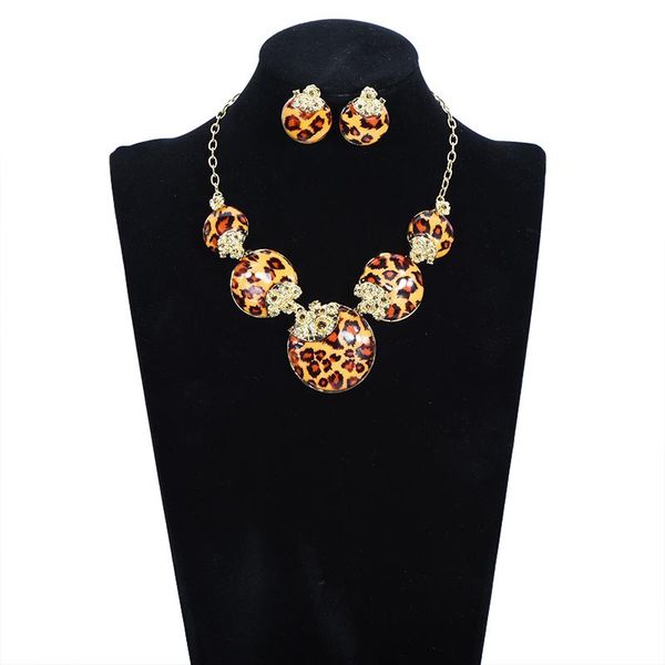 earrings & necklace fashion rhinestones rose floral round leopard statement boho sets jewelry for women, Silver
earrings & necklace fashion rhinestones rose floral round leopard statement boho sets jewelry for women, Silver