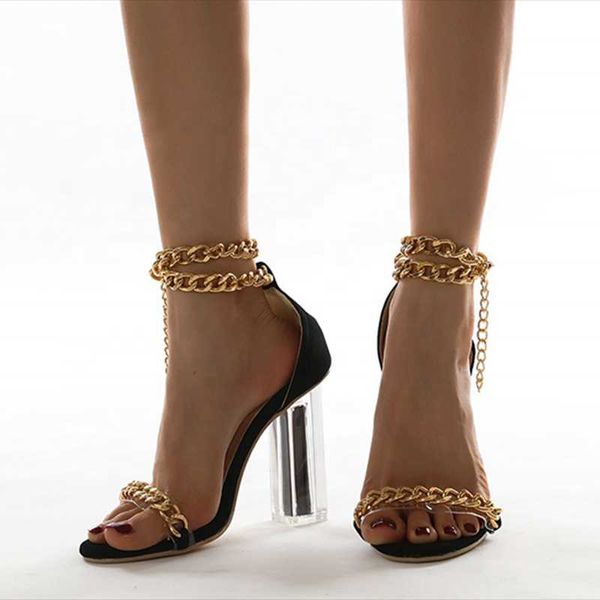 sandals fashion square high heel for girls chain strap women wedding dress shoes summer, Black
sandals fashion square high heel for girls chain strap women wedding dress shoes summer, Black