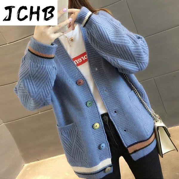 women's knits & tees jchb 2021 female cardigan white korean button up knitted sweaters long sleeve spring mujer 329
women's knits & tees jchb 2021 female cardigan white korean button up knitted sweaters long sleeve spring mujer 329