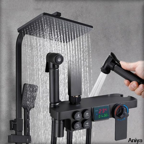 bathroom shower sets black system digital thermostatic faucet set rainfall mixer tap bathtub 3-way high end
bathroom shower sets black system digital thermostatic faucet set rainfall mixer tap bathtub 3-way high end
