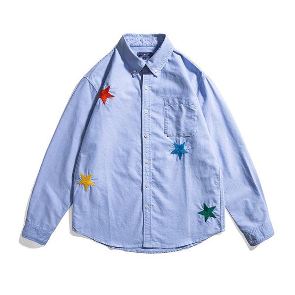 men's casual shirts men embroidery stars streetwear 2021 hip hop mens harajuku shirt long sleeve cotton korean, White;black
men's casual shirts men embroidery stars streetwear 2021 hip hop mens harajuku shirt long sleeve cotton korean, White;black