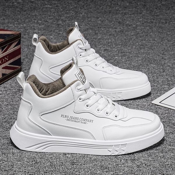 2021 New Mens Skateboarding Shoes High Top Keep Warm Comfortable Sports Casual Skateboarding Shoes Non-slip White Sneakers
2021 New Mens Skateboarding Shoes High Top Keep Warm Comfortable Sports Casual Skateboarding Shoes Non-slip White Sneakers