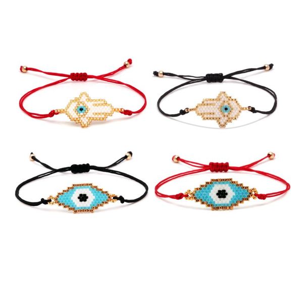 charm bracelets handmade miyuki bead evil eye hamsa hand women men red string kabalah lucky greek fatima geometric knit jewelry he, Golden;silver
charm bracelets handmade miyuki bead evil eye hamsa hand women men red string kabalah lucky greek fatima geometric knit jewelry he, Golden;silver