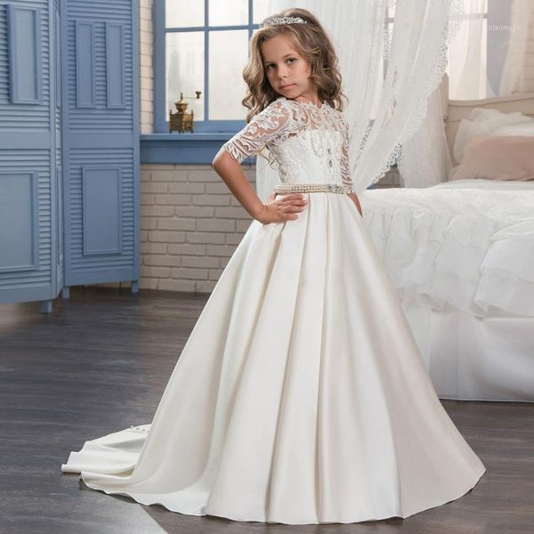 girl's dresses formal flower girl for weddings party princess ceremony gown half sleeves lace first communion baby, Red;yellow
girl's dresses formal flower girl for weddings party princess ceremony gown half sleeves lace first communion baby, Red;yellow
