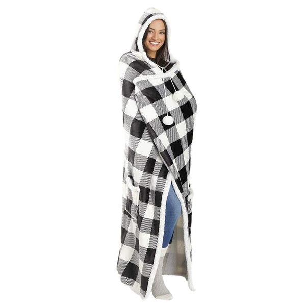 blankets hooded lazy blanket thicken and longer warm jacket red black plaid printed casual christmas home service sincere
blankets hooded lazy blanket thicken and longer warm jacket red black plaid printed casual christmas home service sincere