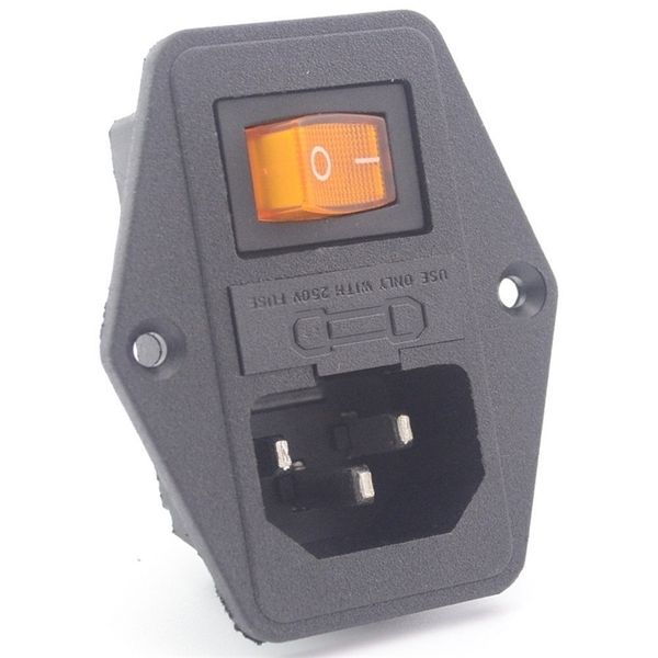 1set 10a 250v inlet module plug new fuse rocker switch male power socket 3 pin iec320 c14 switch
1set 10a 250v inlet module plug new fuse rocker switch male power socket 3 pin iec320 c14 switch