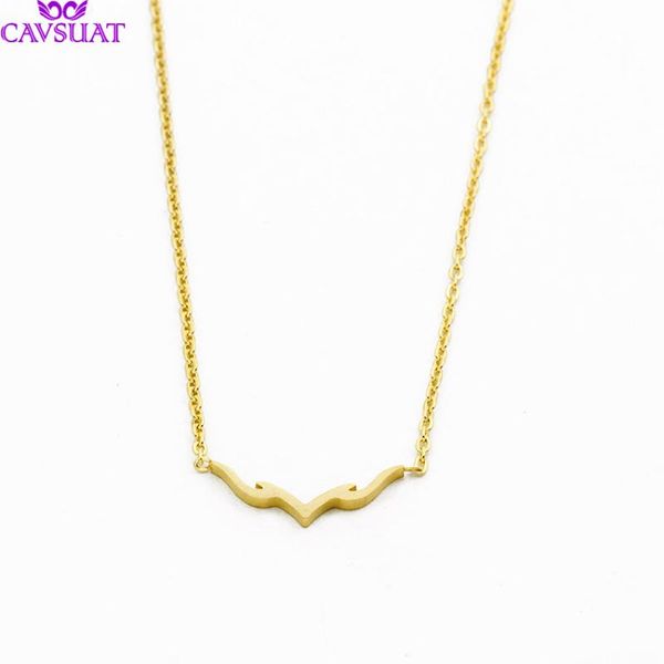 pendant necklaces simple antler necklace women stainless steel chain elk deer boho jewelry animal choker christmas gifts, Silver
pendant necklaces simple antler necklace women stainless steel chain elk deer boho jewelry animal choker christmas gifts, Silver