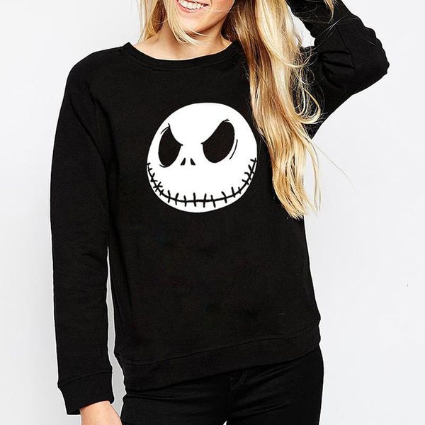 new 2021 female sweatshirt pumpkin king jack skellington evil smile pattern spring winter women hoodies cool streetwear, Black
new 2021 female sweatshirt pumpkin king jack skellington evil smile pattern spring winter women hoodies cool streetwear, Black