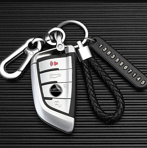 fashion anti-lost car key pendant split rings keychain phone number card keyring auto vehicle key chain car accessories, Silver
fashion anti-lost car key pendant split rings keychain phone number card keyring auto vehicle key chain car accessories, Silver