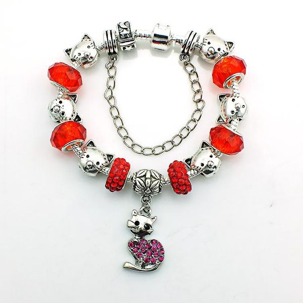 charm bracelets fashion rhinestone cat charms silver plated red acrylic beads infinity for women diy bracelet & bangle jewelry, Golden;silver
charm bracelets fashion rhinestone cat charms silver plated red acrylic beads infinity for women diy bracelet & bangle jewelry, Golden;silver