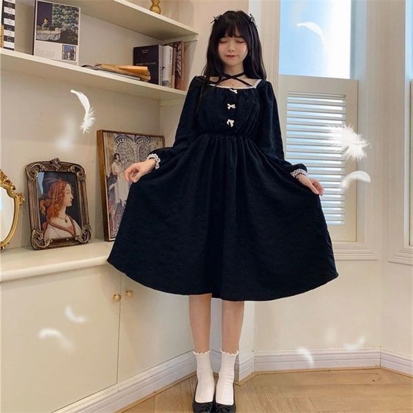 japanese lolita gothic dress women black cute vintage kawaii chiffon dress casual long sleeve y2k dress new 2021 womens autumn, Black;gray
japanese lolita gothic dress women black cute vintage kawaii chiffon dress casual long sleeve y2k dress new 2021 womens autumn, Black;gray