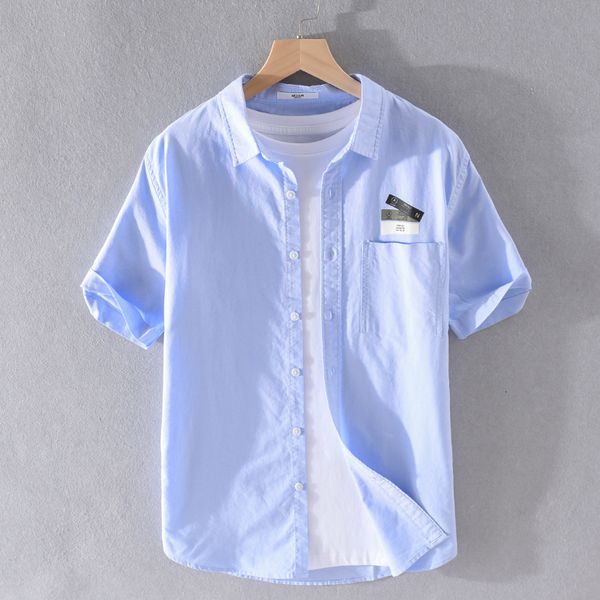 2021 new 100% cotton short sleeve summer shirt fashion solid for men casual comfortable shirts male brand camisa camiseta tss3, White
2021 new 100% cotton short sleeve summer shirt fashion solid for men casual comfortable shirts male brand camisa camiseta tss3, White