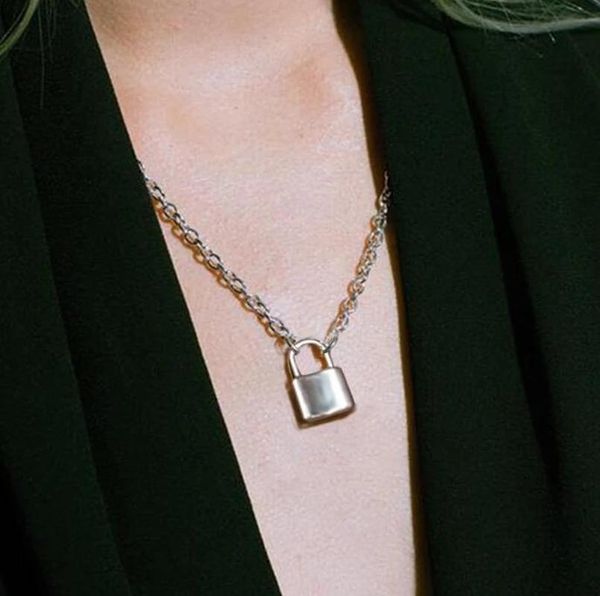 pendant necklaces cute simple chain lock necklace female fashion gothic jewelry party punk maxi collier long gift, Silver
pendant necklaces cute simple chain lock necklace female fashion gothic jewelry party punk maxi collier long gift, Silver