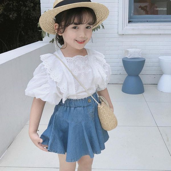 clothing sets summer girls clothes baby lace jacket t-shirt + denim skirt 2pcs suits outfits toddler kids children's11, White
clothing sets summer girls clothes baby lace jacket t-shirt + denim skirt 2pcs suits outfits toddler kids children's11, White