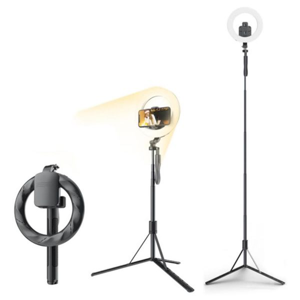 l06 beauty ring fill light live support stand with extended bluetooth integrated portable selfie stick
l06 beauty ring fill light live support stand with extended bluetooth integrated portable selfie stick