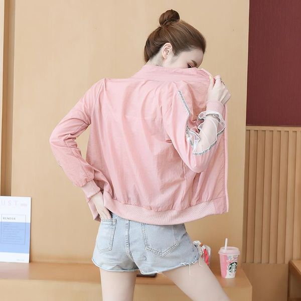 women's jackets white loose thin jacket summer autumn 2021 korean sun-proof coat female short casual outwear streetwear, Black;brown
women's jackets white loose thin jacket summer autumn 2021 korean sun-proof coat female short casual outwear streetwear, Black;brown