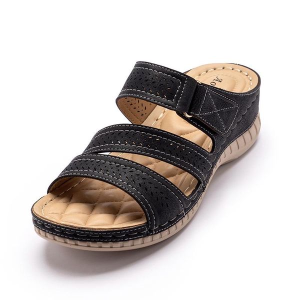 women wedges platform peep toe casual ladies high heel beach slip on mules slides comfortable flip flop slippers, Black
women wedges platform peep toe casual ladies high heel beach slip on mules slides comfortable flip flop slippers, Black