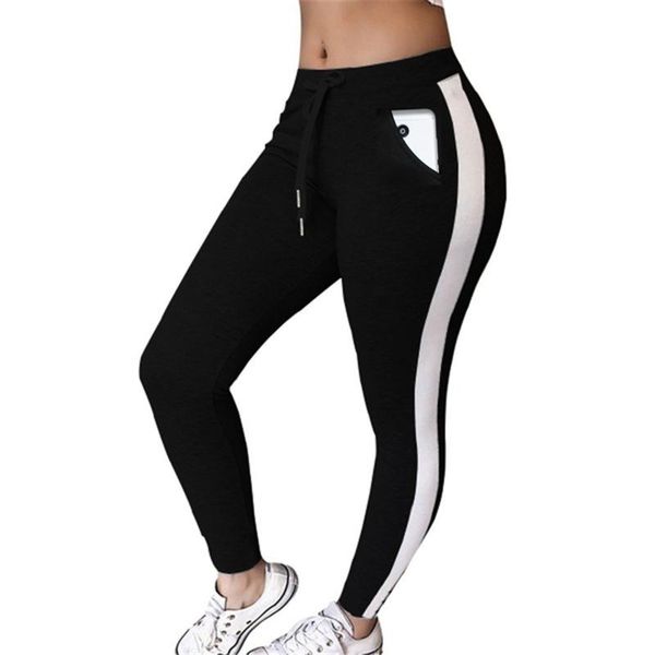 women's leggings striped drawstring workout slim yoga pants with pockets high waist hips athletic running sports gym pant, Black
women's leggings striped drawstring workout slim yoga pants with pockets high waist hips athletic running sports gym pant, Black