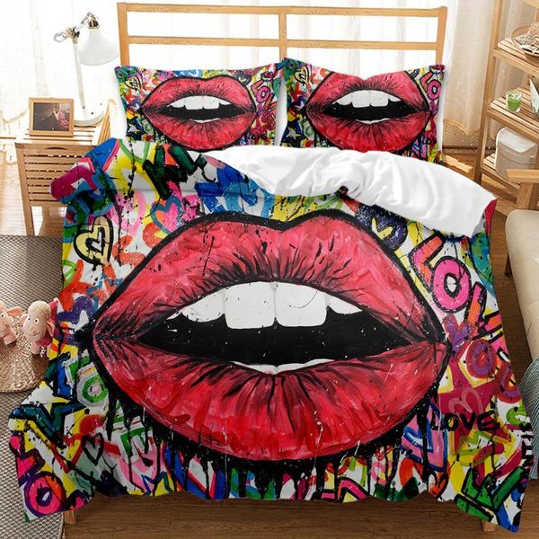 bedding sets red lips duvet cover love set comforter 3d kiss with pillow cases
bedding sets red lips duvet cover love set comforter 3d kiss with pillow cases