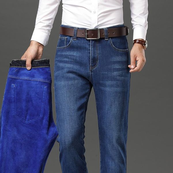 men's jeans plus size 42 44 46 men's winter blue fleece thickened warm black denim pants male brand business straight elasticity
men's jeans plus size 42 44 46 men's winter blue fleece thickened warm black denim pants male brand business straight elasticity