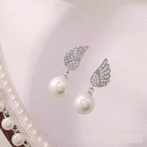 stud cute angel pearl tassel earrings temperament female s925 sterling silver needle trendy, Golden;silver
stud cute angel pearl tassel earrings temperament female s925 sterling silver needle trendy, Golden;silver