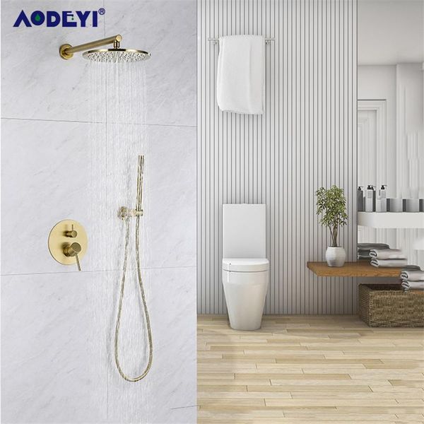 brushed gold solid brass bathroom shower faucet rianfall head shower set wall mounted arm mixer water set
brushed gold solid brass bathroom shower faucet rianfall head shower set wall mounted arm mixer water set