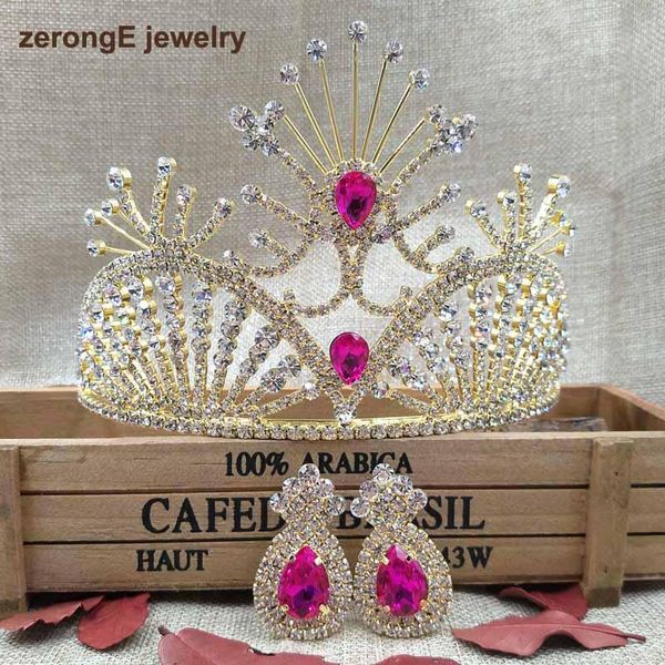 hair clips & barrettes zeronge jewelry 4.1" vintage pink princess crown tiara rhinestone band with matching earring for costume, Golden;silver
hair clips & barrettes zeronge jewelry 4.1" vintage pink princess crown tiara rhinestone band with matching earring for costume, Golden;silver