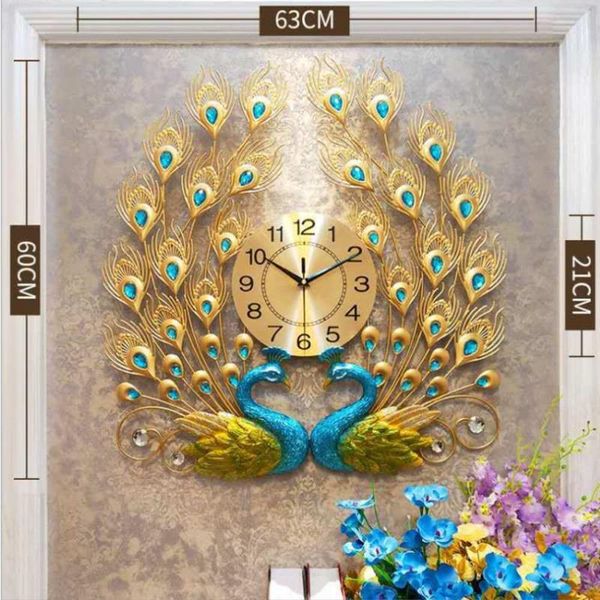 large 3d diamond crystal quartz peacock wall clocks european style modern home living room decor silent wall clock 60x60cm 
large 3d diamond crystal quartz peacock wall clocks european style modern home living room decor silent wall clock 60x60cm