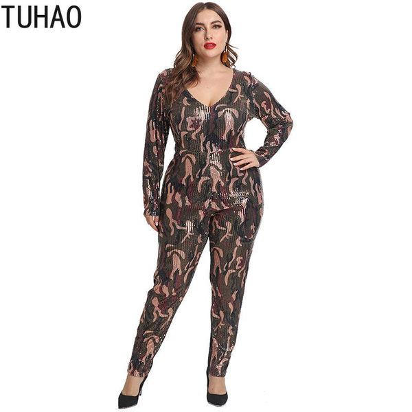 women's jumpsuits & rompers tuhao plus size 5xl 4xl 3xl sequined jumpsuit for women long sleeve party night club overalls wm125, Black;white
women's jumpsuits & rompers tuhao plus size 5xl 4xl 3xl sequined jumpsuit for women long sleeve party night club overalls wm125, Black;white