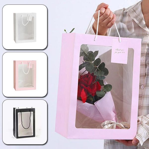 gift bag tote square transparent window mother's day bouquet gift bag flower tote paper bags candy box christmas flower packing
gift bag tote square transparent window mother's day bouquet gift bag flower tote paper bags candy box christmas flower packing