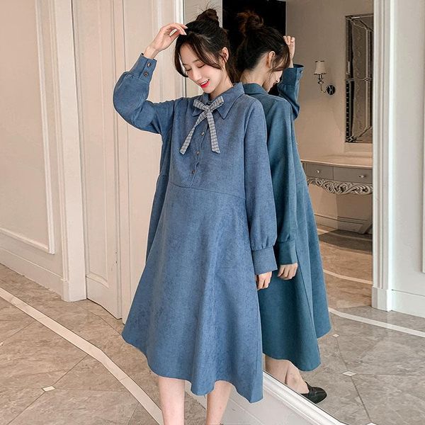 maternity dresses 2021 winter corduroy dress red blue bow turn-down collar long sleeve pregnancy pregnant women year, White
maternity dresses 2021 winter corduroy dress red blue bow turn-down collar long sleeve pregnancy pregnant women year, White